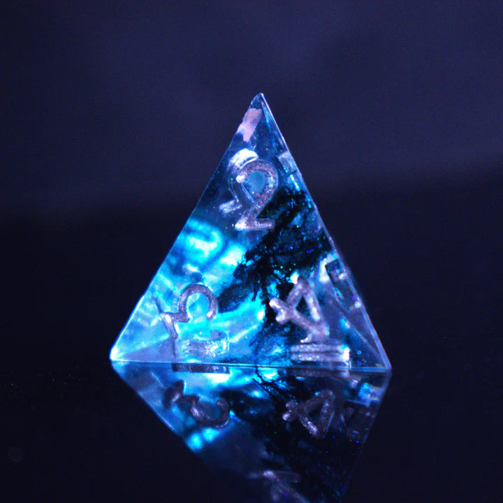 Misty Mountain - Dark Tide Sharp-Edged - 7-set Resin Dice