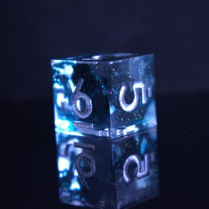 Misty Mountain - Dark Tide Sharp-Edged - 7-set Resin Dice