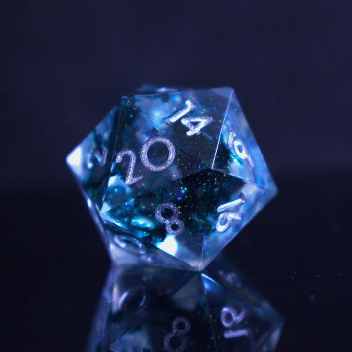 Misty Mountain - Dark Tide Sharp-Edged - 7-set Resin Dice