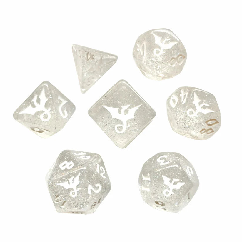 Glitter Dragon: Silverclaw Dice