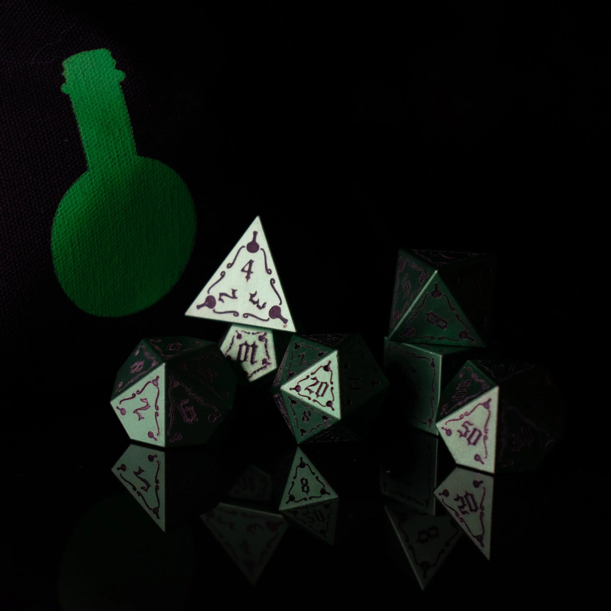 Misty Mountain - The Mad Scientist Aluminum - 7-set Metal Dice