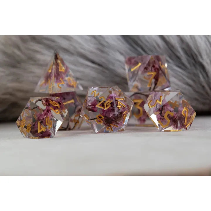Misty Mountain - Wither and Bloom Sharp-Edged - 7-set Resin Dice