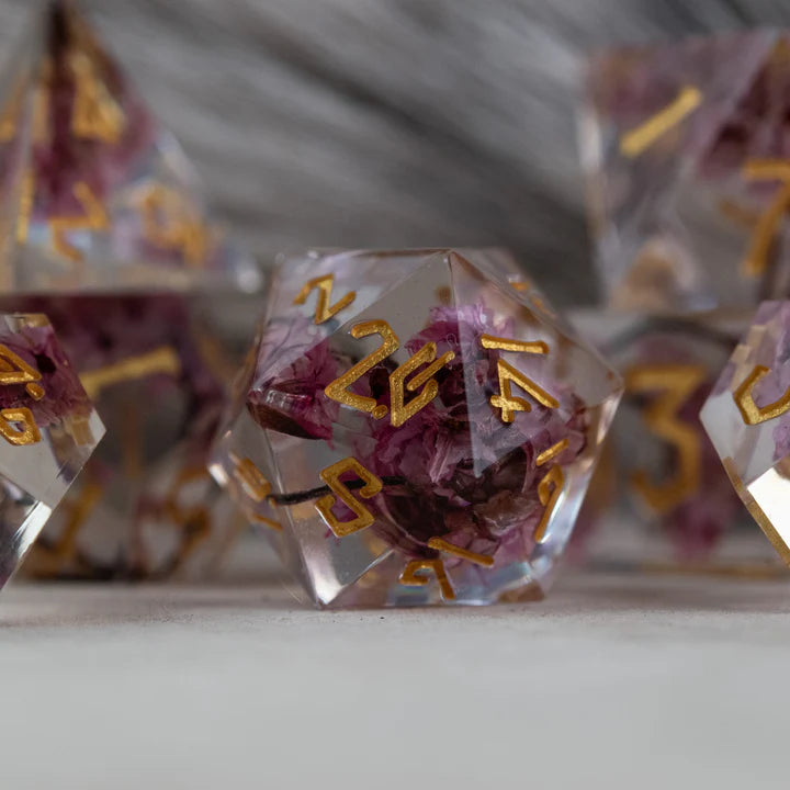Misty Mountain - Wither and Bloom Sharp-Edged - 7-set Resin Dice