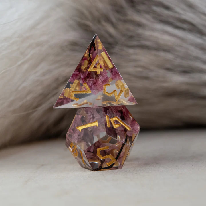 Misty Mountain - Wither and Bloom Sharp-Edged - 7-set Resin Dice