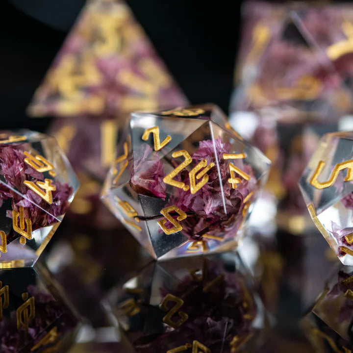 Misty Mountain - Wither and Bloom Sharp-Edged - 7-set Resin Dice