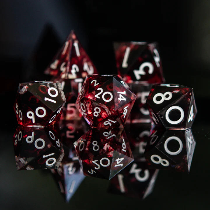Misty Mountain - Bloodbath Sharp-Edged - 7-set Resin Dice