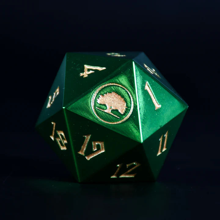 Misty Mountain - Forest Mana: 38mm D20 Spindown Metal