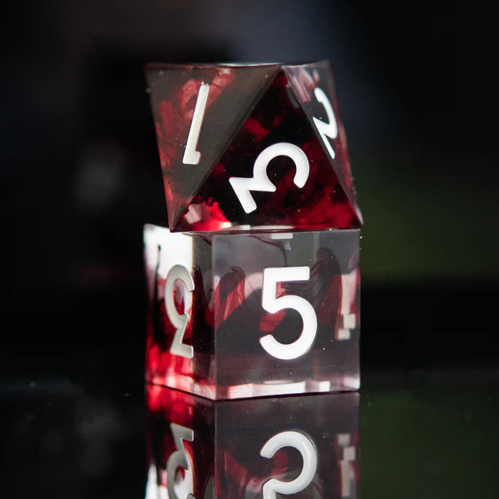 Misty Mountain - Bloodbath Sharp-Edged - 7-set Resin Dice