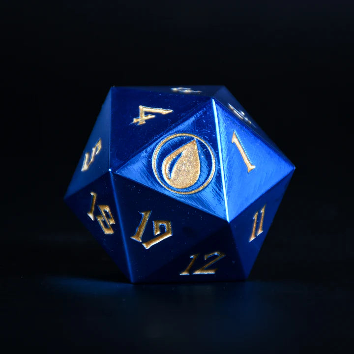 Misty Mountain - Island Mana: 38mm D20 Spindown Metal