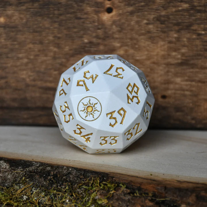 Misty Mountain - Plains Mana: 40mm D40 Spindown Metal