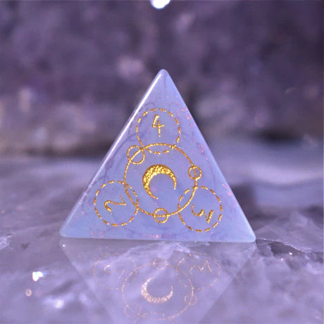 Misty Mountain - Spellcaster: Opalite - 7-set Stone Dice