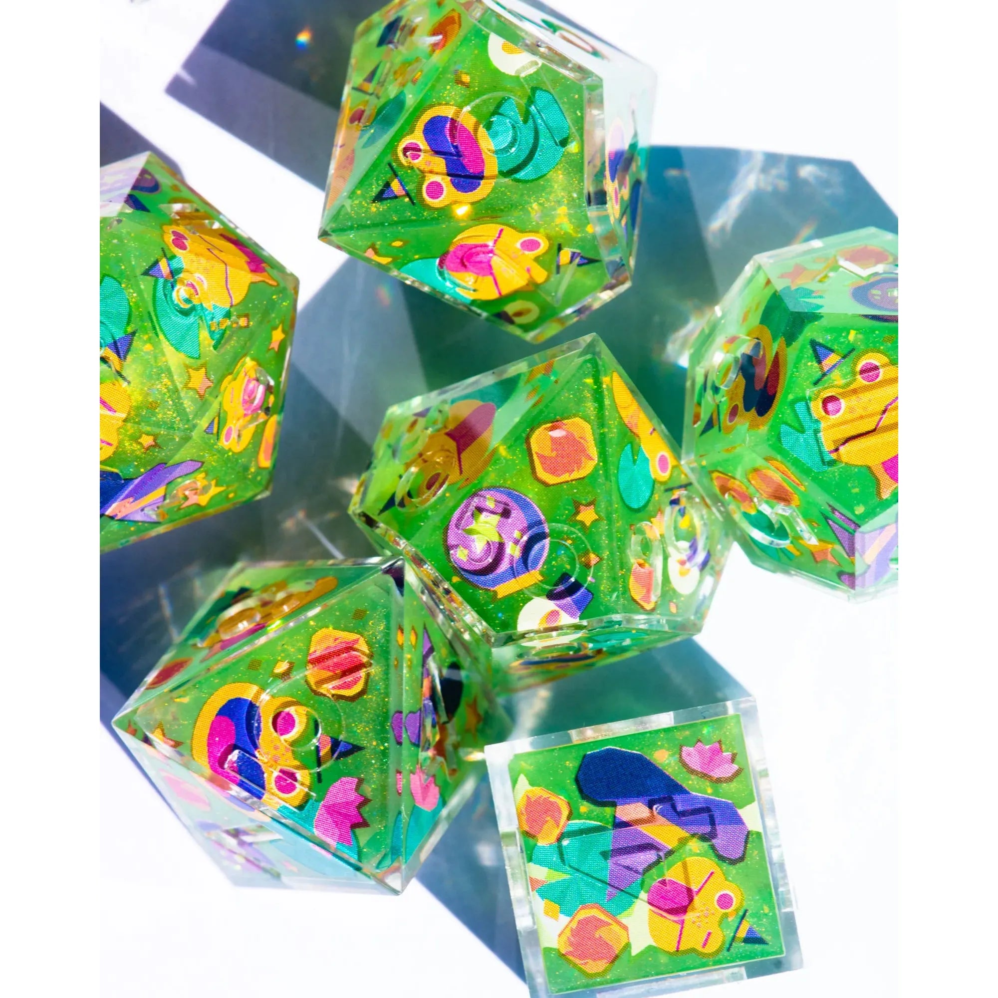 High Rollers x Dispel "The Clever Toad" 7-Piece Iconic Dice Set