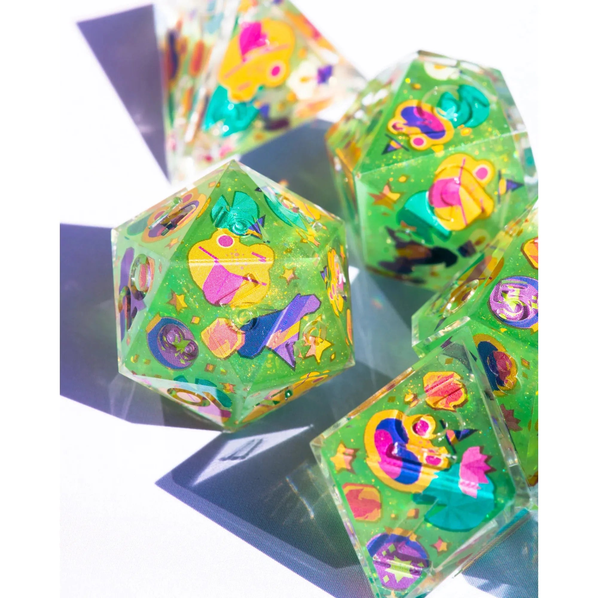 High Rollers x Dispel "The Clever Toad" 7-Piece Iconic Dice Set
