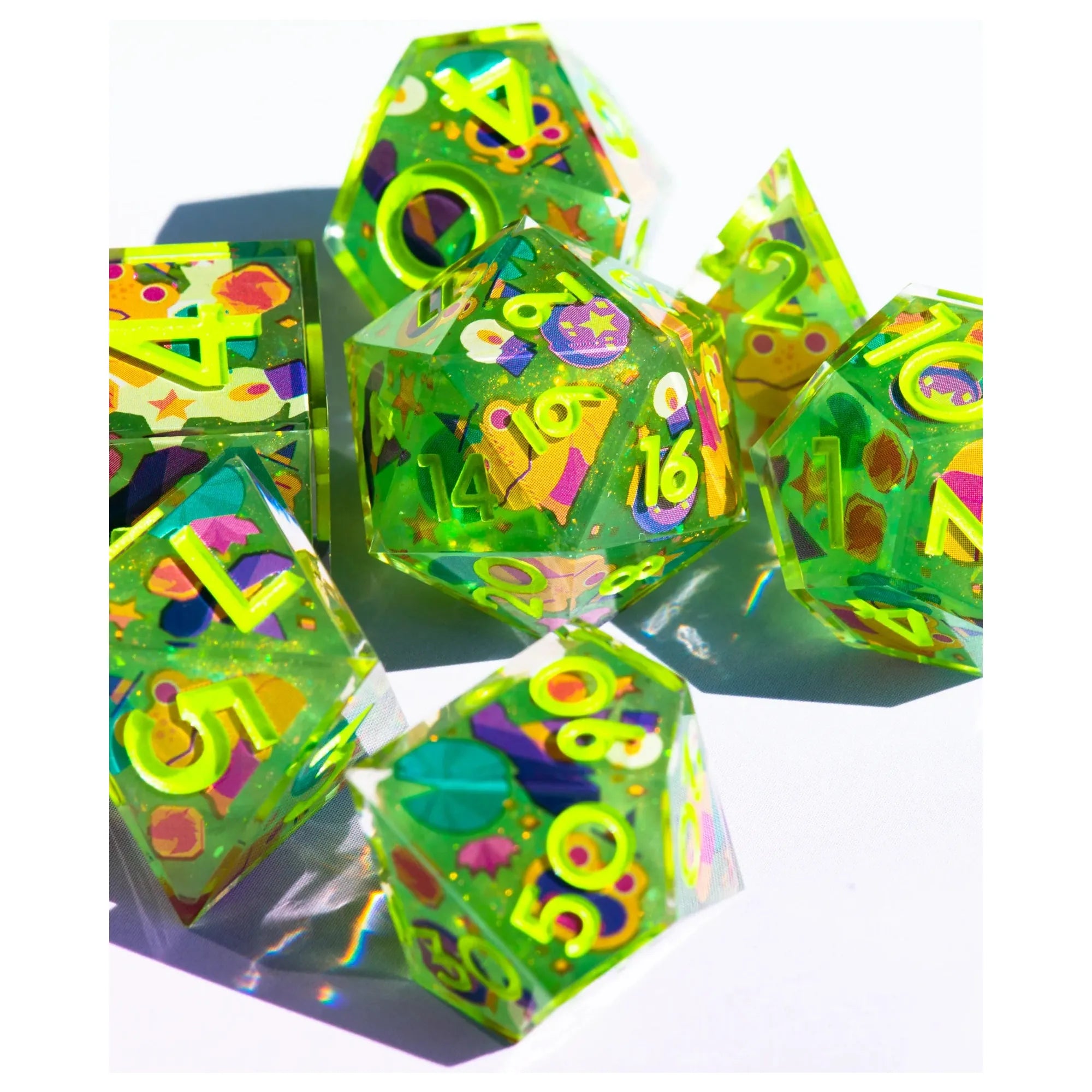 High Rollers x Dispel "The Clever Toad" 7-Piece Iconic Dice Set