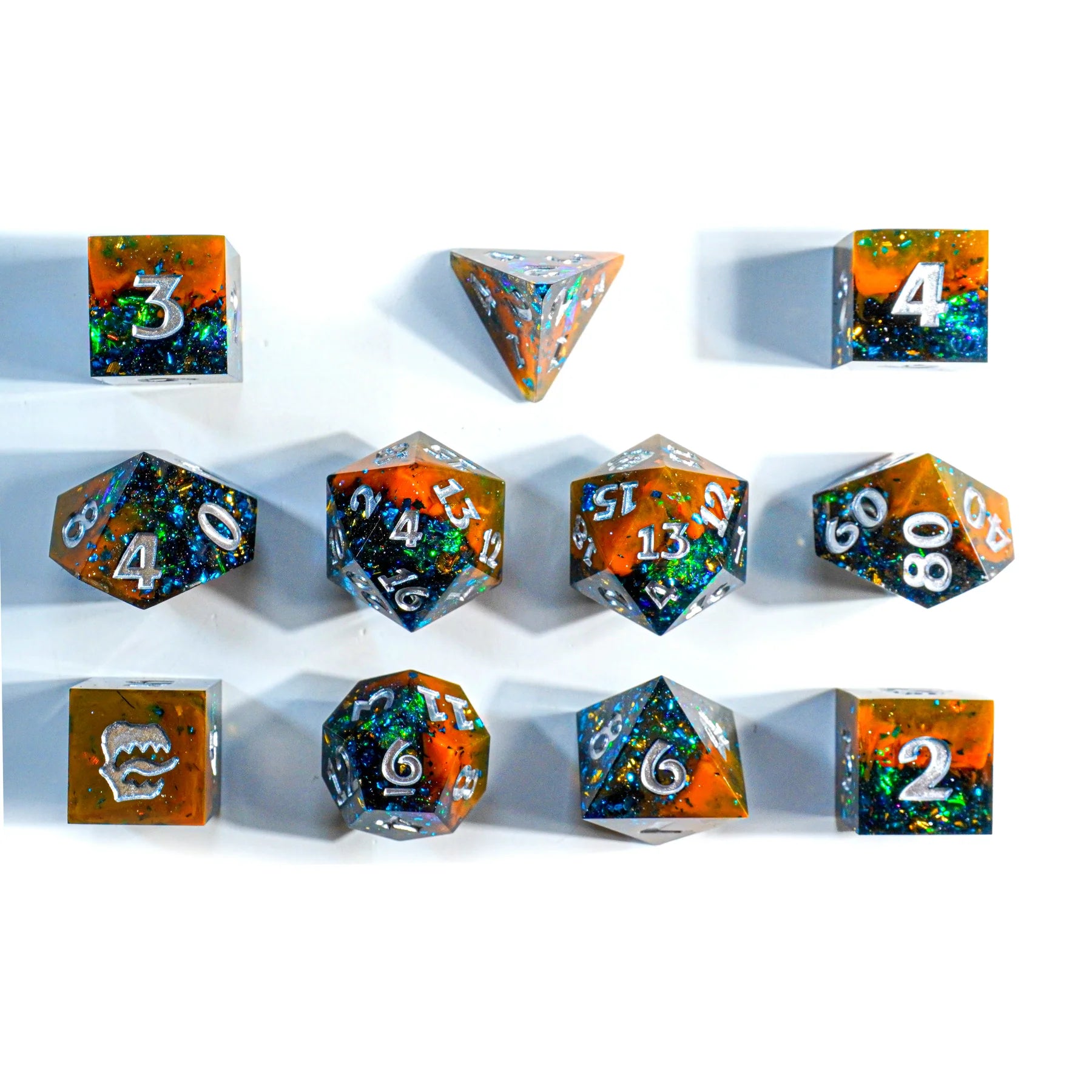 Mimic Dice: Dark Ale 11pc Signature Resin Set