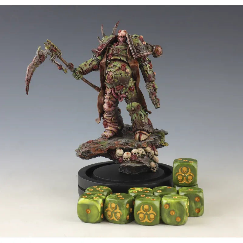 Baron of Dice: Diseased Round Wargaming D6 Set 25c