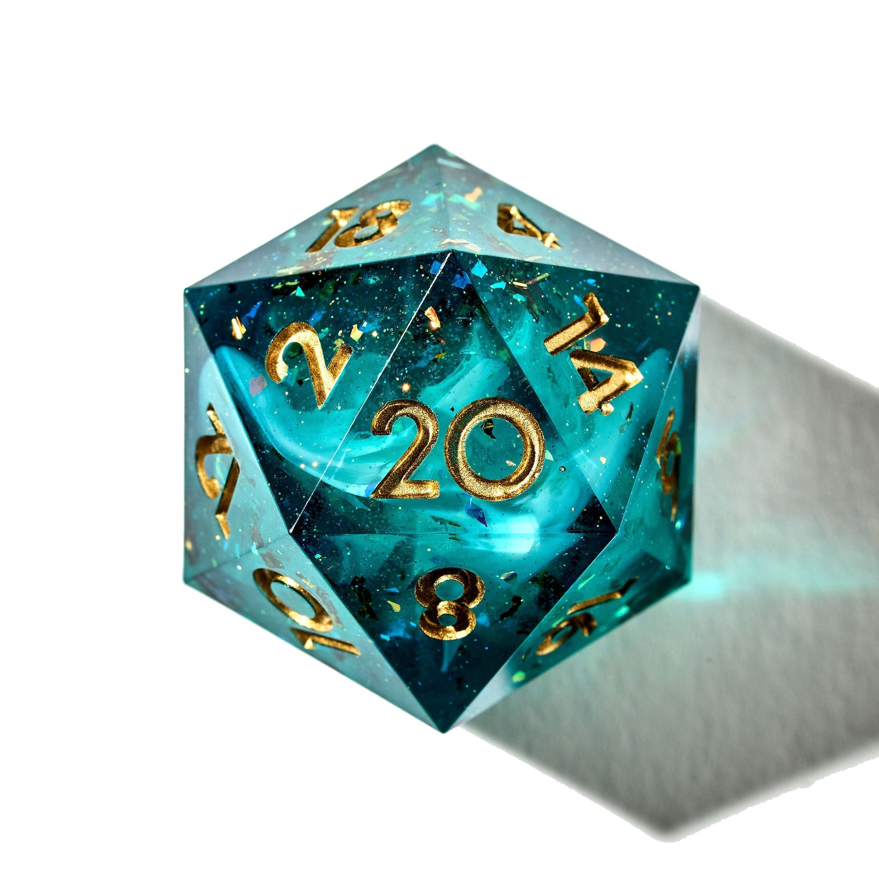 Seafoam 7-Piece Polyhedral Dice Set