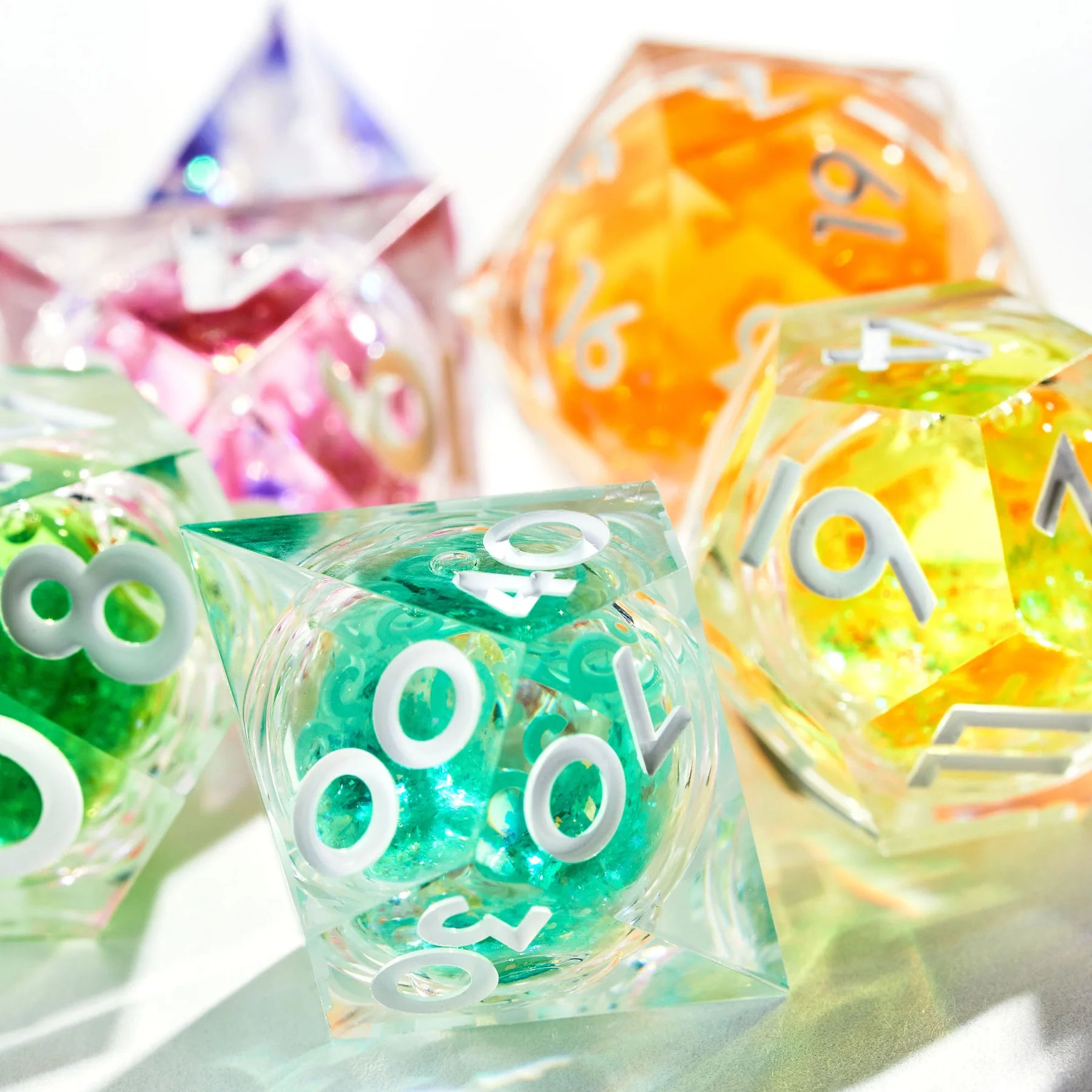 Chromatic Orb 7-Piece Liquid Core Dice Set