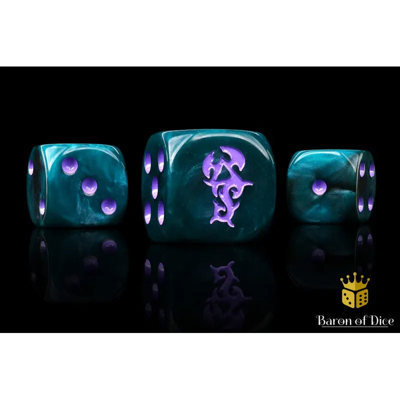 Baron of Dice: Dreaded Ones Round Wargaming D6 Set 25c