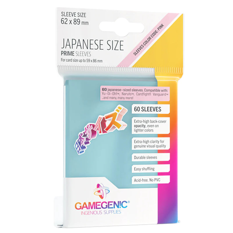Gamegenic Prime Japanese Sleeves 60ct: 62 X 89mm