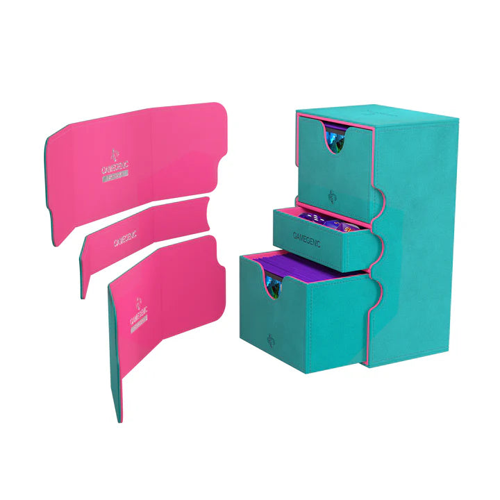 Teal/Pink Stronghold 200+ XL Convertible Deck Box