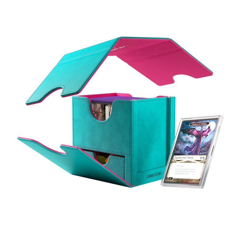 Teal/Pink Sidekick Pro 100+ XL Convertible Deck Box