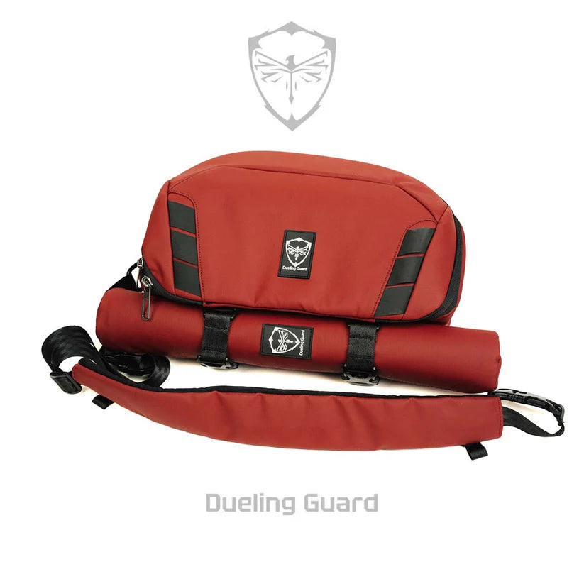 The Gauntlet TCG Bag + Sabre Mat Sling - Ruby (Pre-Order)