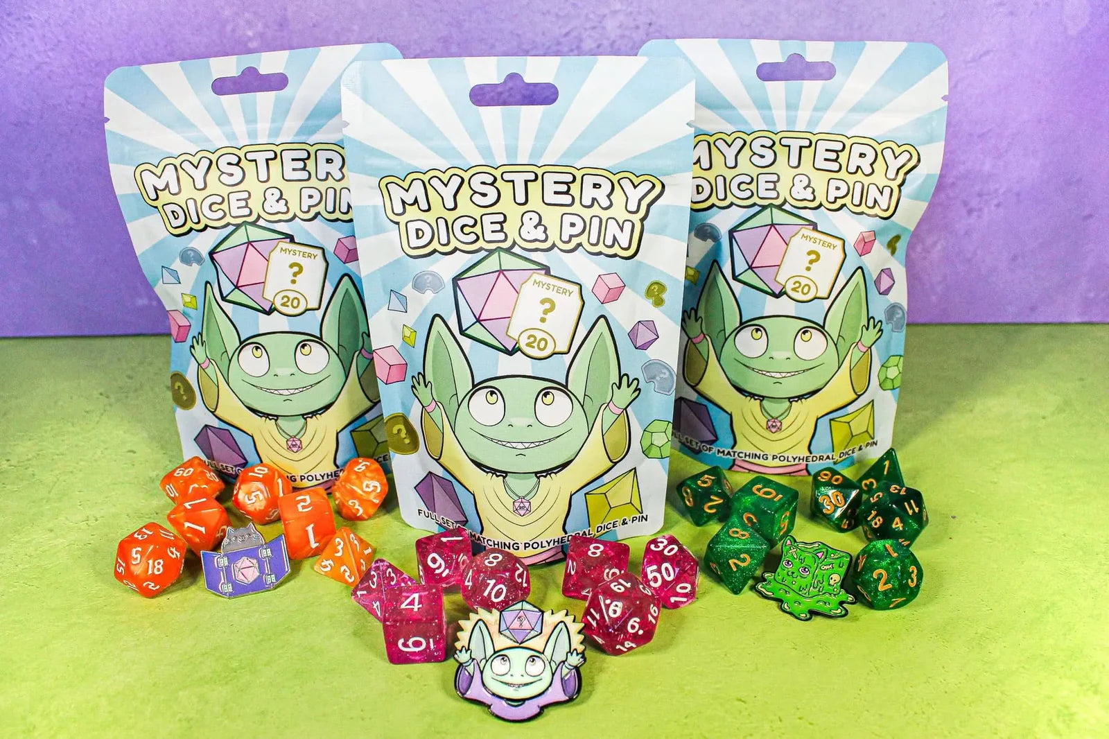 Mystery Dice & Pin Set Pack