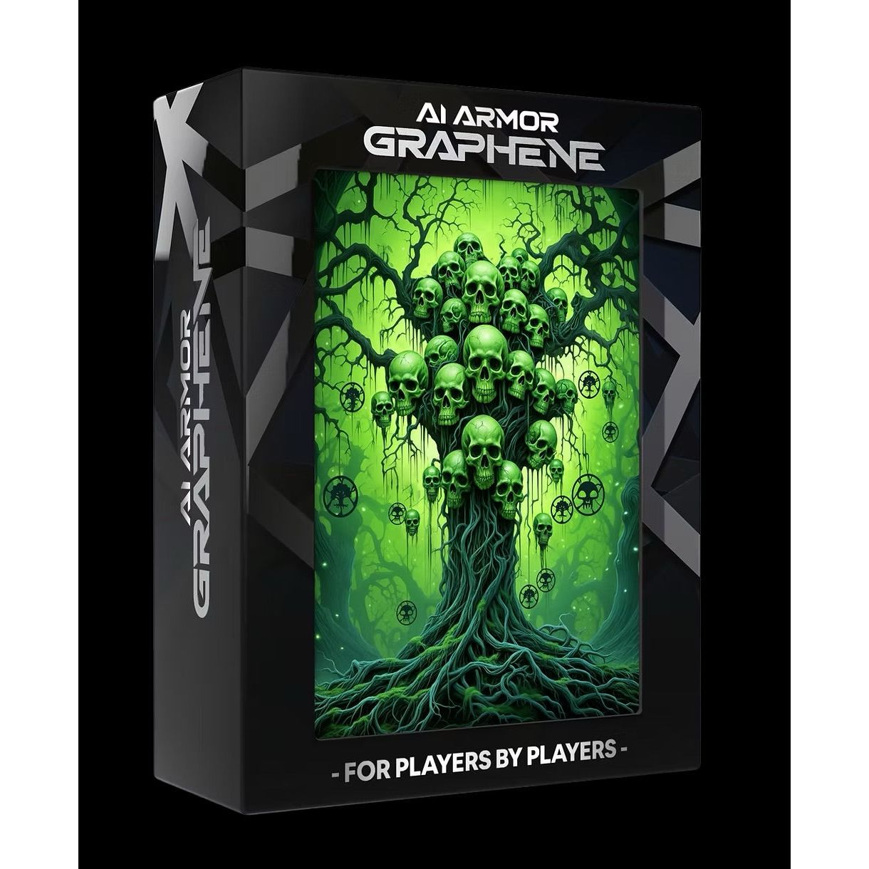 Realm Guard: Graphene Art Sleeves - Green/Black Tree Of The Dead