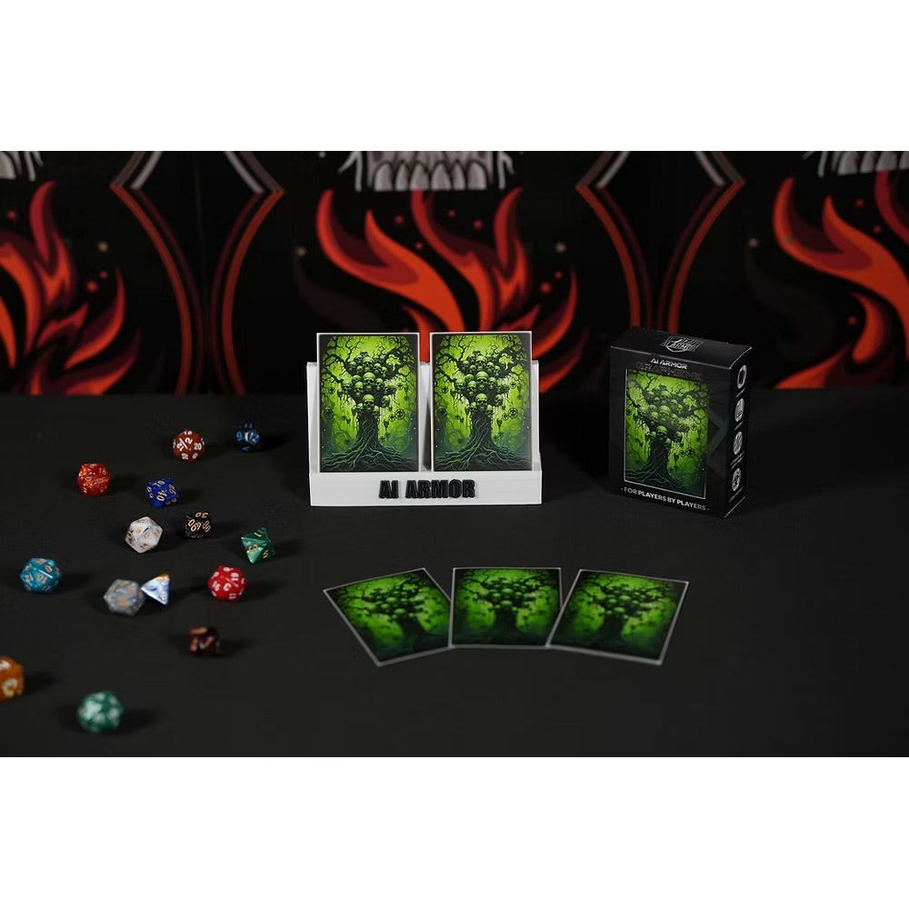 Realm Guard: Graphene Art Sleeves - Green/Black Tree Of The Dead