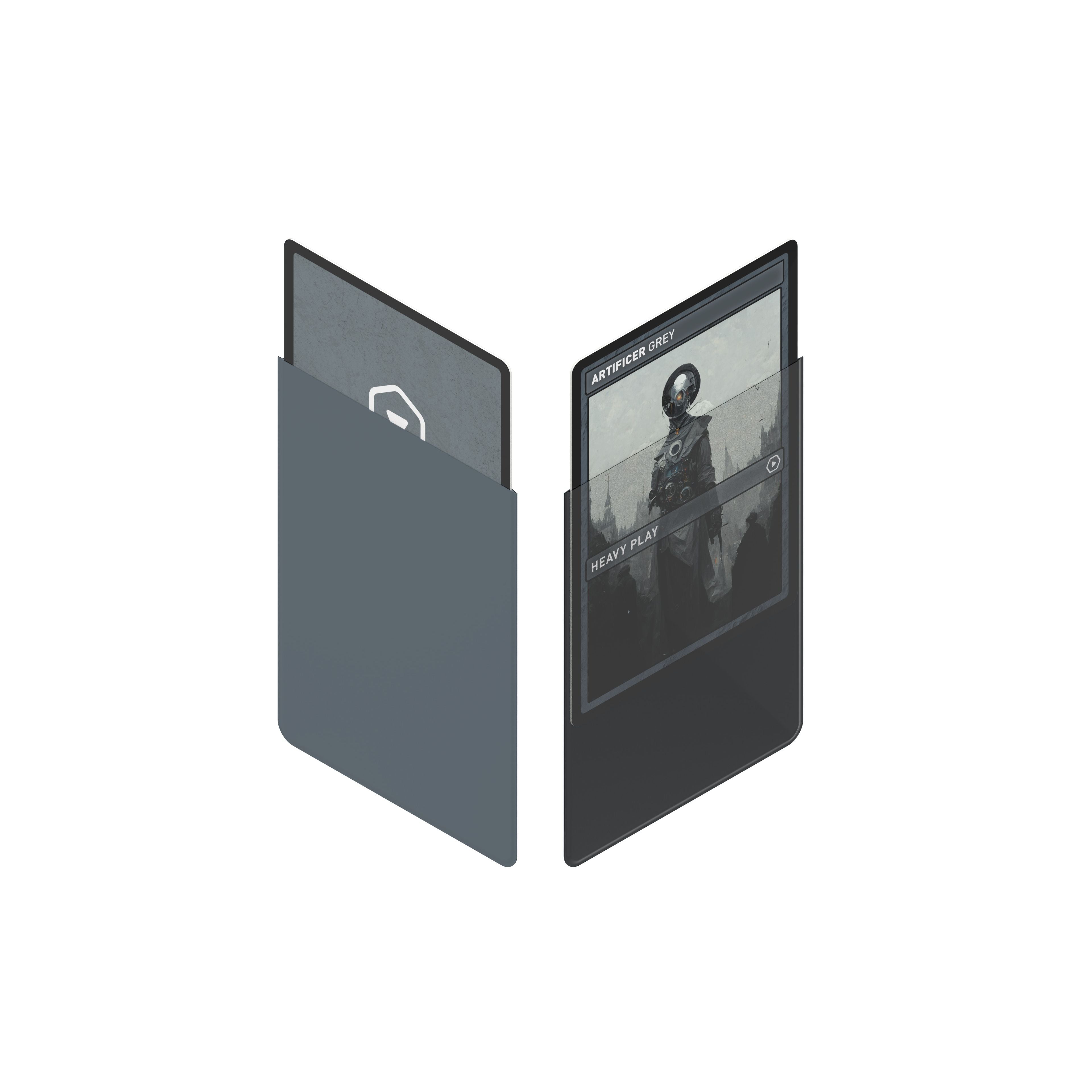 Heavy Play CURV Artificer Grey Standard Sleeves 100ct