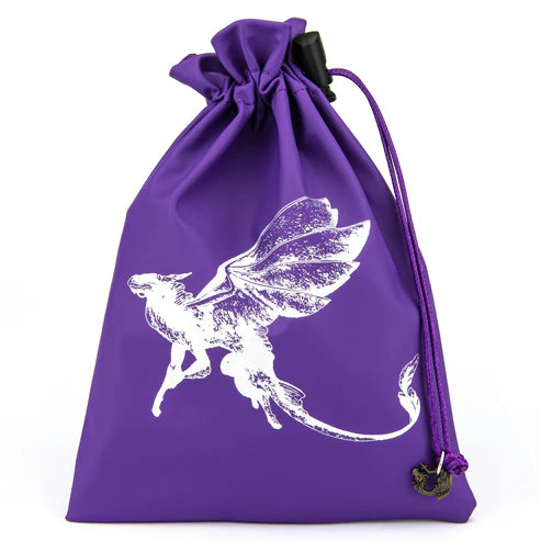 Fine Arts: Fairy Dragon Leather Dice Bag