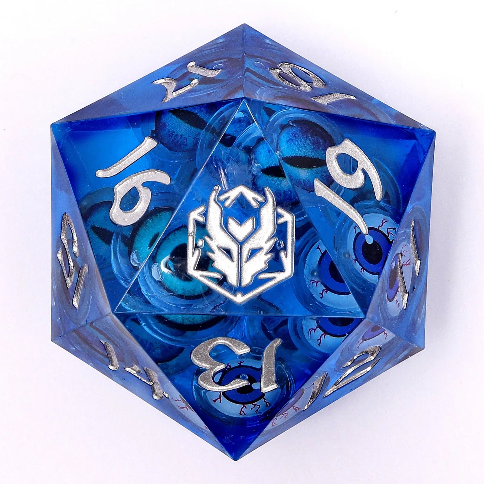 Captured Magic Sharp Edge Liquid Core Resin D20 55mm - Healing Gaze