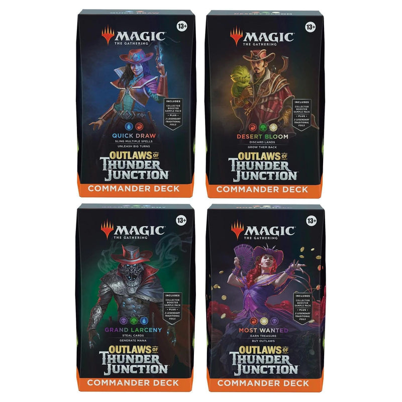 Magic the Gathering: Outlaws of Thunder Junction Commander Case (Contains All 4 Decks)