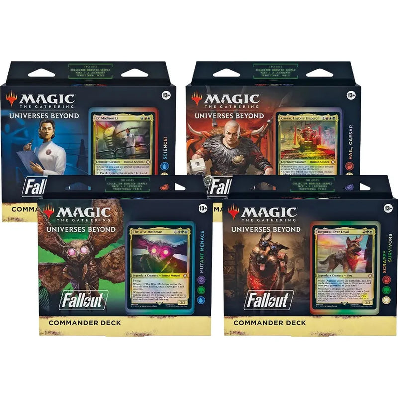 Magic The Gathering: Fallout Commander Deck Case (Includes All 4)