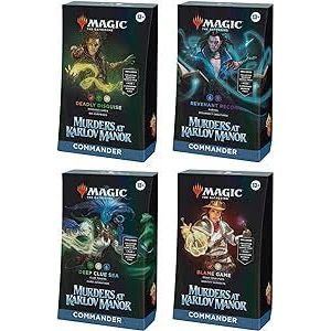 Magic The Gathering: Murders at Karlov Manor Commander Case (All 4)