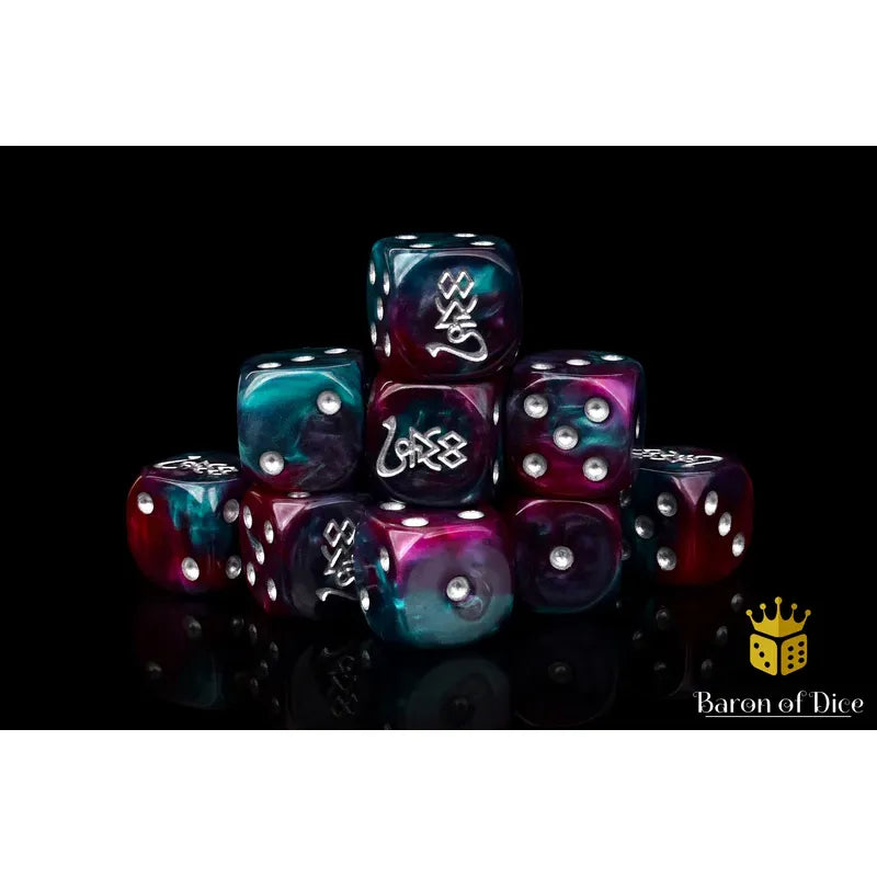 Baron of Dice: Infinity Elves Round Wargaming D6 Set 25ct
