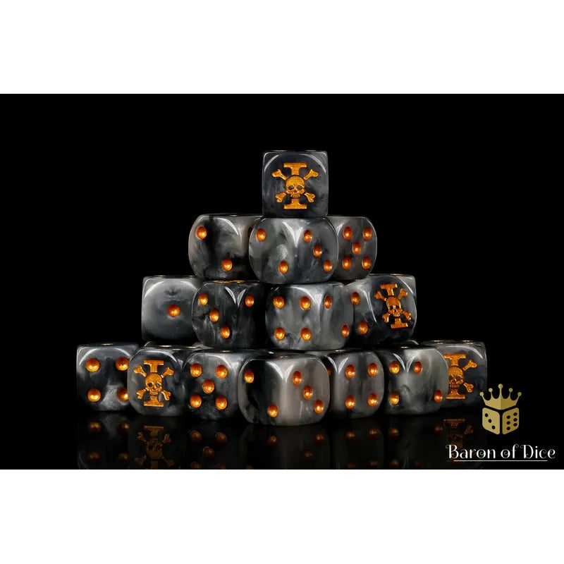 Baron of Dice: Inquisition Order Round Wargaming D6 Set 25c