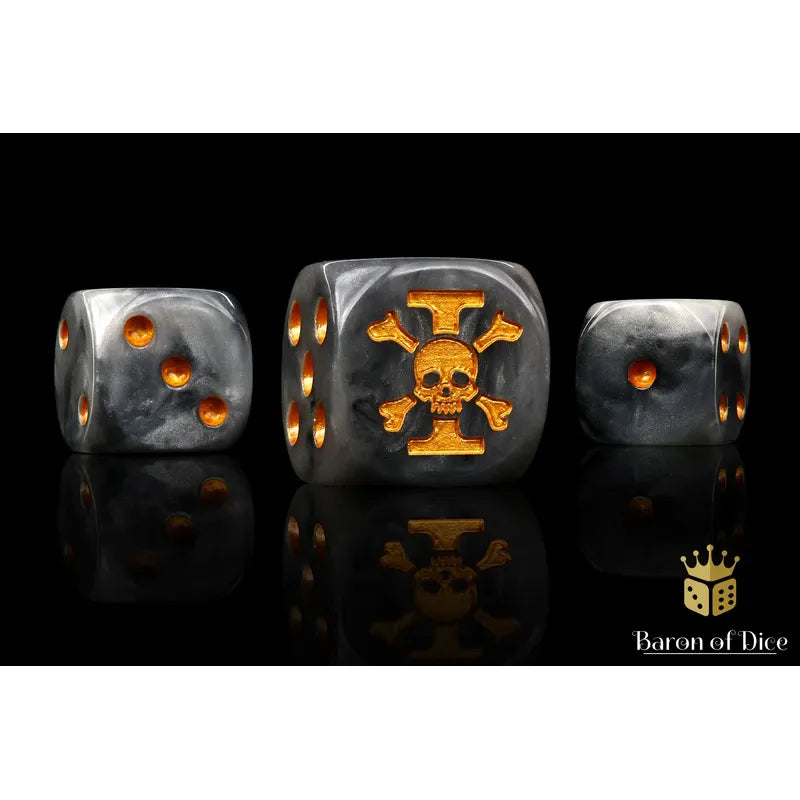 Baron of Dice: Inquisition Order Round Wargaming D6 Set 25c