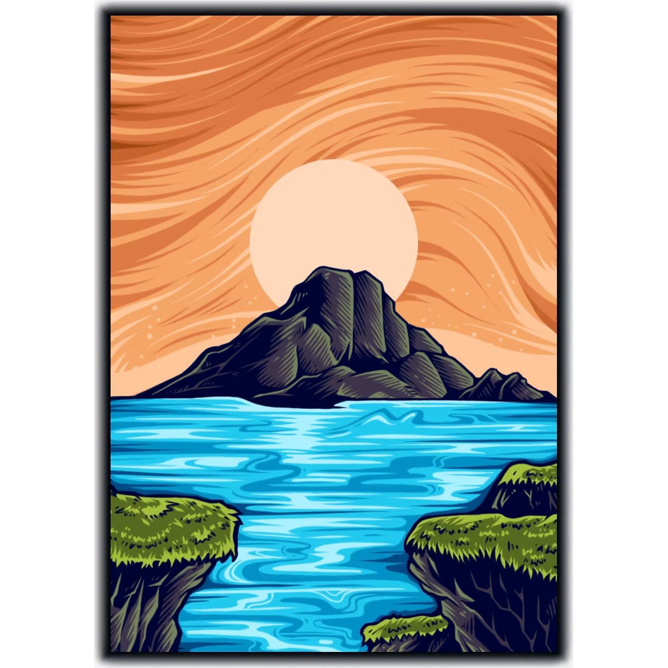 Realm Guard: Graphene Art Sleeves - Island