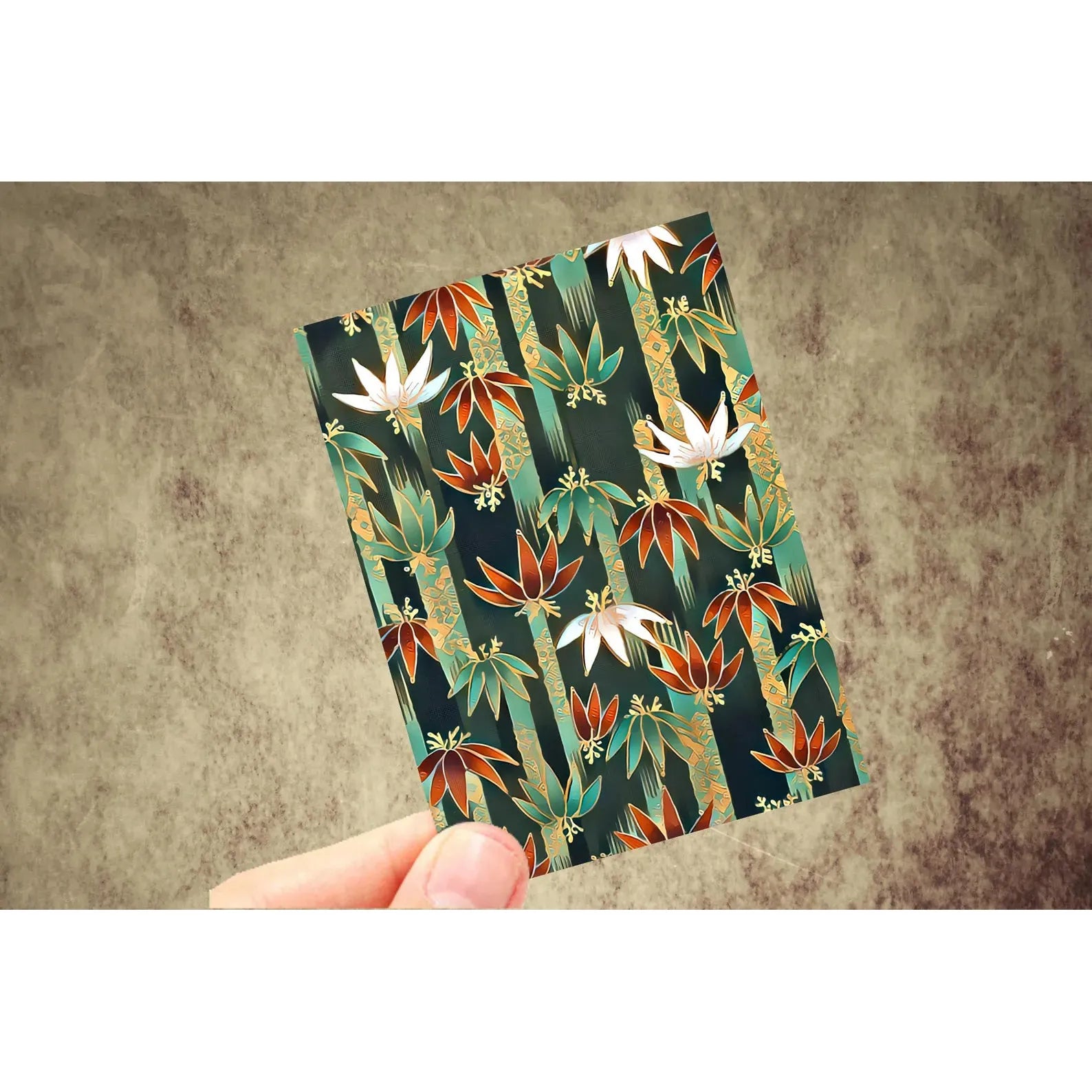 Kimono Sleeves - Jade Forest