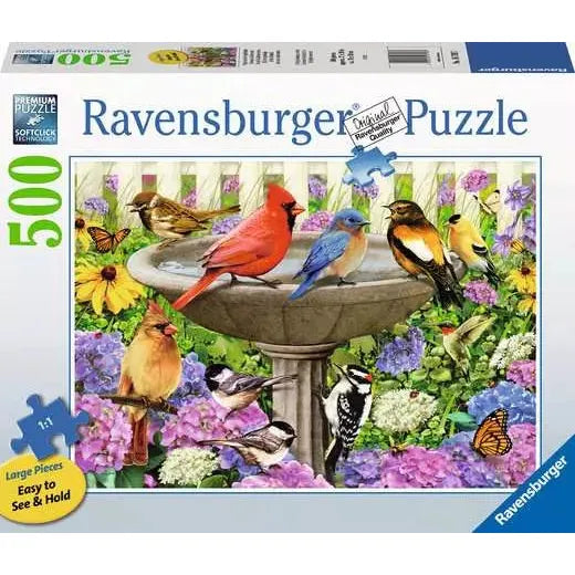 At the Birdbath 500pc Large Format Puzzle