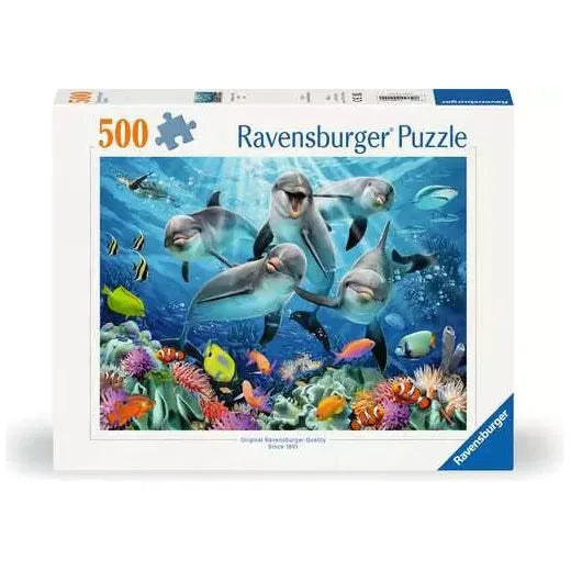 Dolphins in the Coral Reef 500pc Puzzle