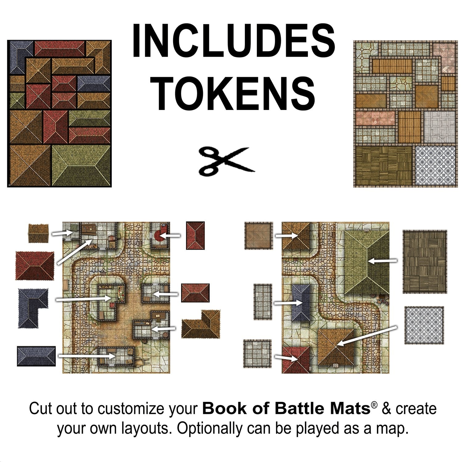 Giant Book of Battle Mats: Streets, Sewers, & Cemeteries