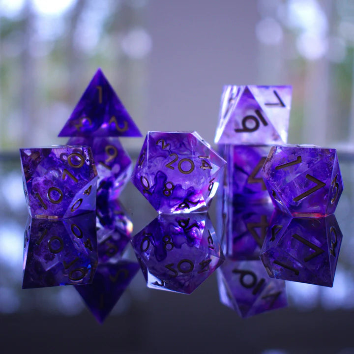 Misty Mountain - Mage Hand Sharp-Edged - 7-set Resin Dice