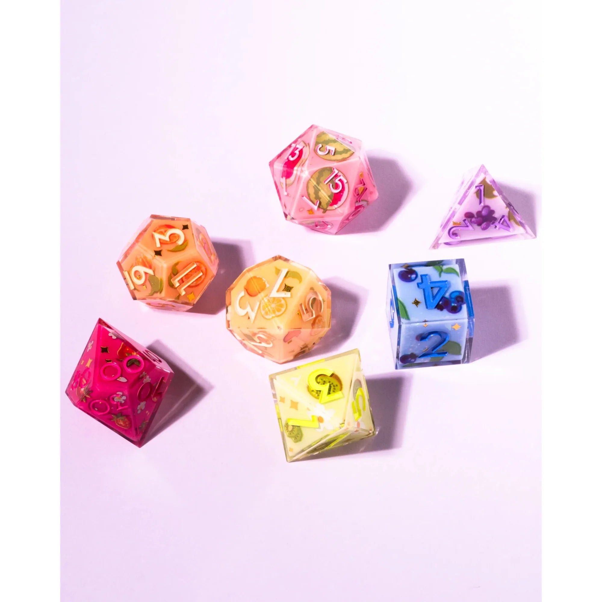 Fruit Pop 7-Piece Iconic Dice Set