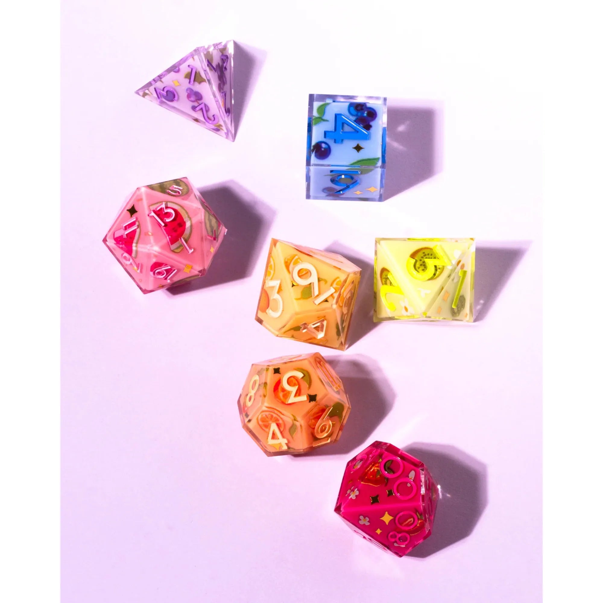 Fruit Pop 7-Piece Iconic Dice Set