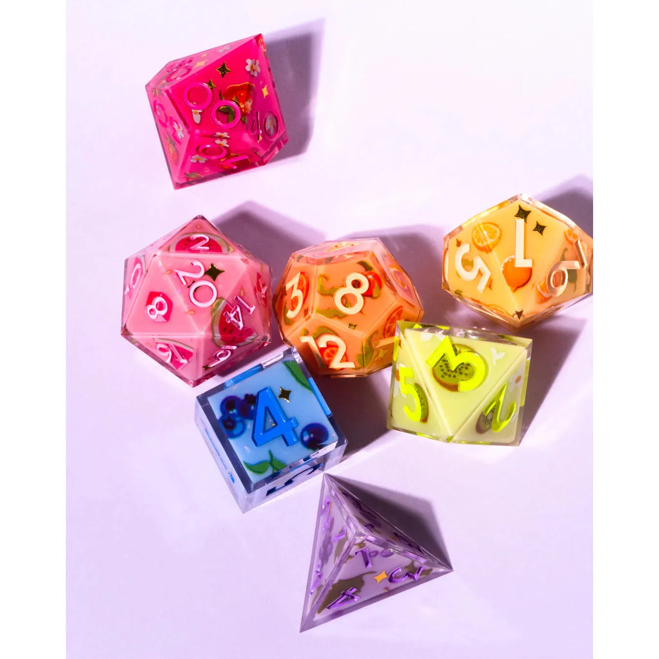 Fruit Pop 7-Piece Iconic Dice Set