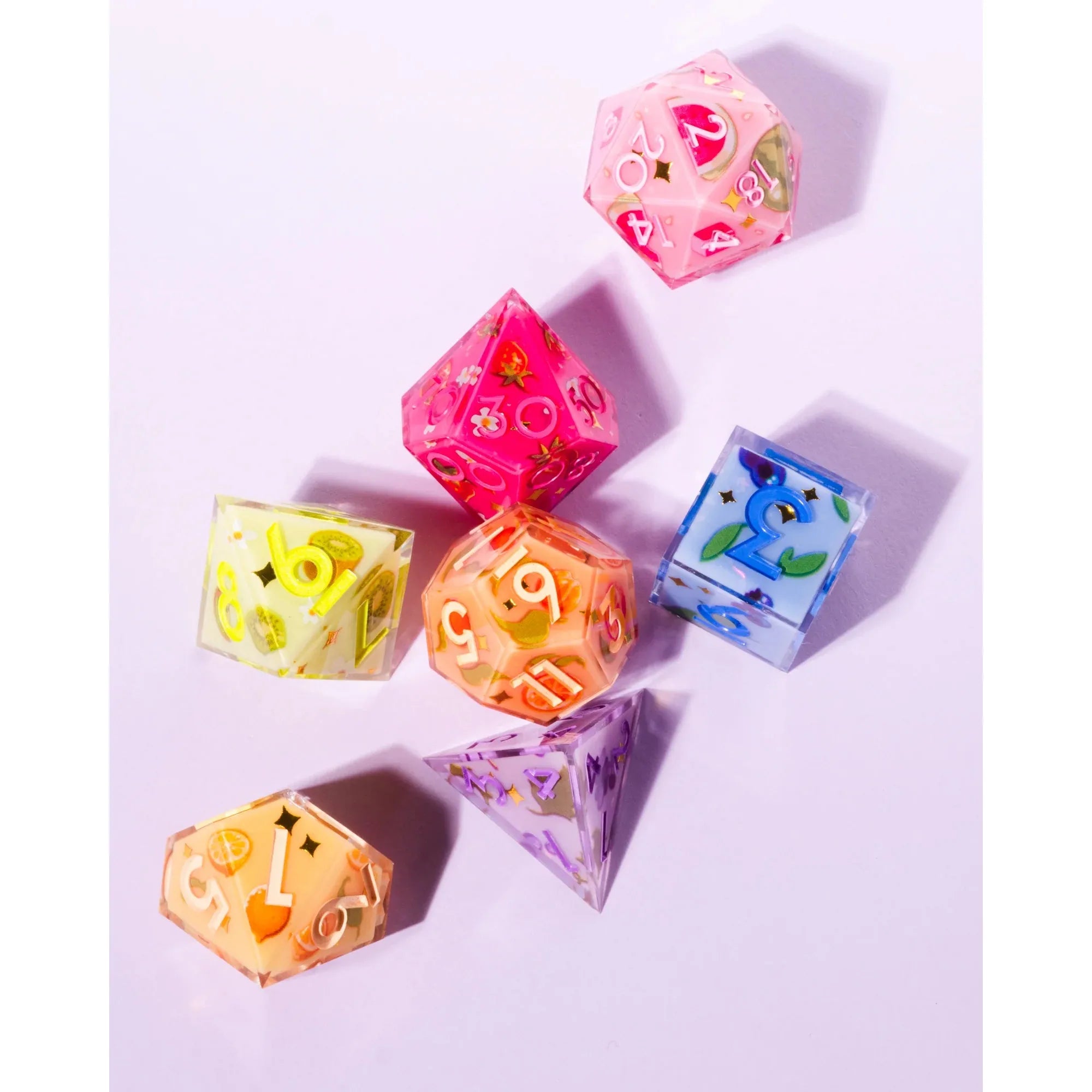 Fruit Pop 7-Piece Iconic Dice Set