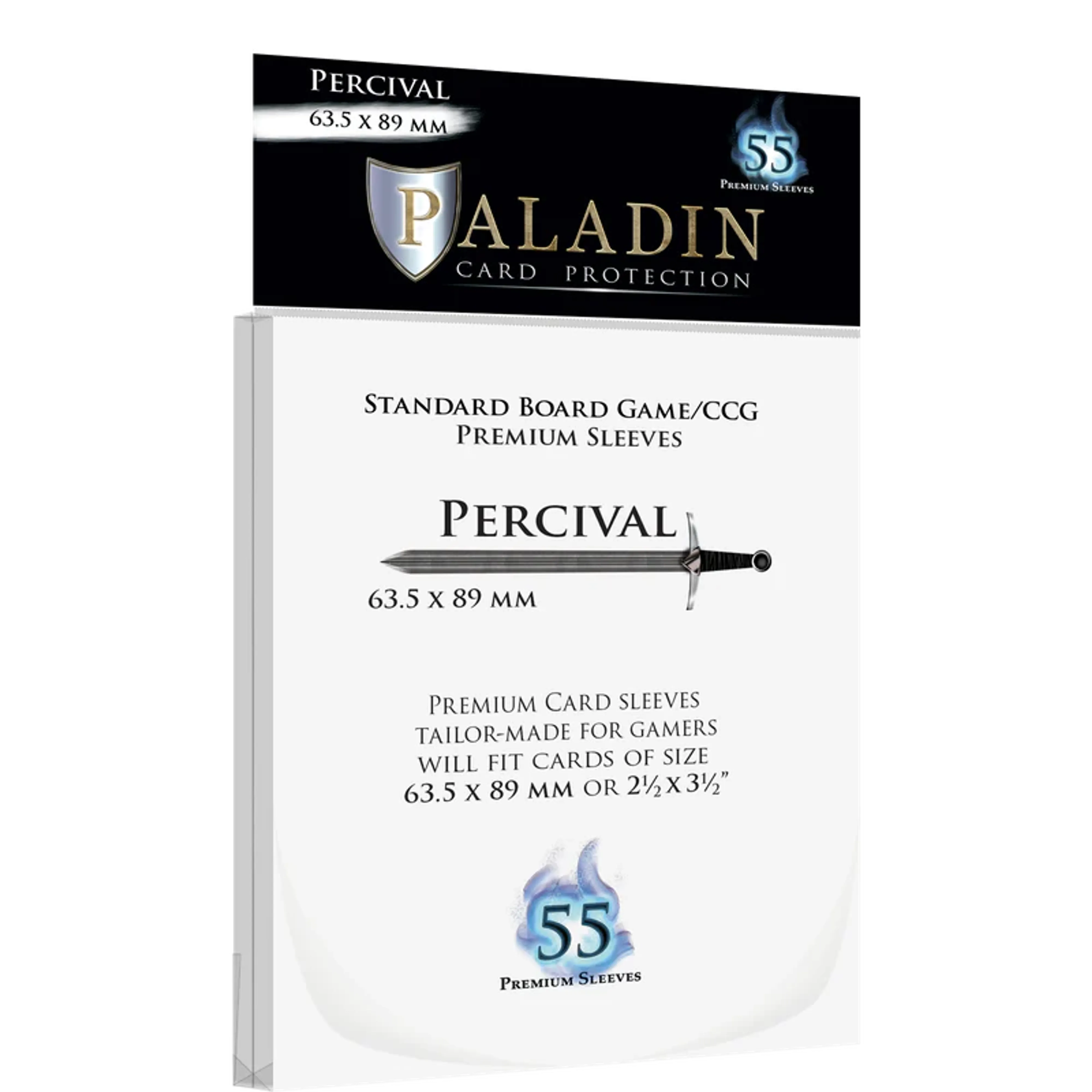 Paladin: Percival Sleeves 55ct 63.5x89 mm